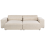 Beliani Modular Corner Sofa 3 Seater HELLNAR with Ottoman Velvet Light Beige Left Hand 3