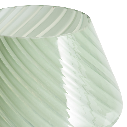 Beliani Table Lamp LOBO Glass Green 1