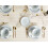 Beliani Set of 12 Dinnerware CHERVIL Stoneware Light Blue 2