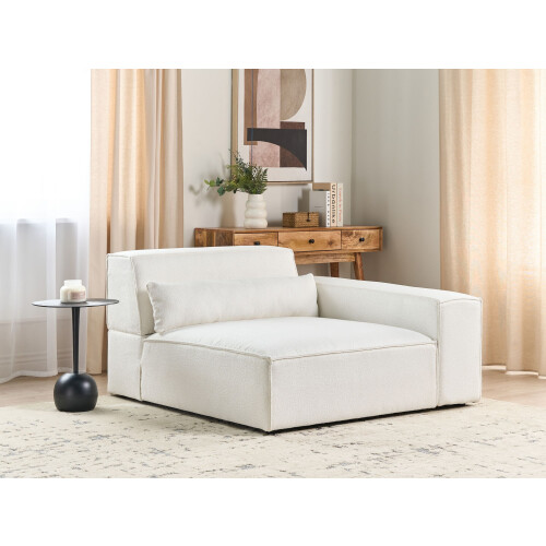 Beliani Corner Seat HELLNAR Left Hand Off-White Boucle 1