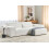 Beliani Modular Corner Sofa 3 Seater HELLNAR Left Hand Off-White Boucle 4