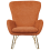 Beliani Rocking Chair ANASET Boucle Orange 4