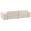 Beliani Modular Corner Sofa 3 Seater HELLNAR Velvet Light Beige Left Hand 6