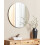 Beliani Wall Mirror CHARRON 80 cm 80 cm Rose Gold 2