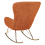Beliani Rocking Chair ANASET Boucle Orange 6