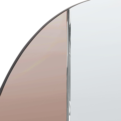 Beliani Wall Mirror CHARRON 80 cm 80 cm Rose Gold 2