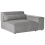 Beliani Corner Seat HELLNAR Left Hand Grey Fabric 3