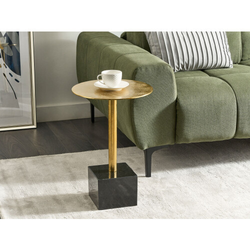 Beliani Side Table COLIBRI Metal Gold 1