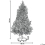 Beliani Artificial Christmas Tree LED PALOMAR 120 cm Dark Green 3