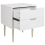 Beliani 2 Drawer Bedside Table SOHO White 5