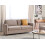 Beliani Sofa 3 Seater MARE Fabric Taupe with Storage 2