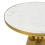 Beliani Side Table ANDRES Metal Gold 4