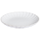 Beliani Set of 4 Side Plates NETTLE Stoneware White 4