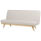 Beliani Sofa Bed 2 Seater KALFAFEL Fabric Beige 4