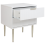 Beliani 2 Drawer Bedside Table SOHO White 4