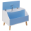 Beliani Cabinet CASPER 43 cm Blue 4