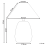 Beliani Table Lamp LUCHETTI Ceramic Black/ White 3