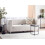 Beliani Sofa 3 Seater FLORO Chenille Off-White 2