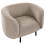 Beliani Armchair LOEN Fabric Taupe 6