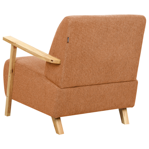 Beliani Armchair LESJA Fabric Orange 2