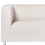 Beliani Sofa 3 Seater FLORO Chenille Off-White 6
