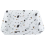 Beliani Countertop Basin NULES 510 x 340 mm Ceramic Terrazzo Effect White 6