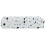 Beliani Countertop Basin NULES 610 x 350 mm Ceramic Terrazzo Effect White 3