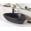Beliani Countertop Basin TIRIG 600 x 390 mm Ceramic Black 2