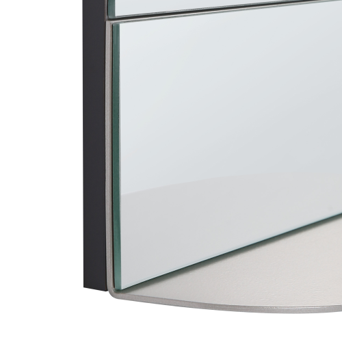Beliani Wall Mirror with Shelf BRANNAY 40 cm 60 cm Silver 2