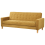 Beliani Sofa Bed 3 Seater VEHKOO Fabric Mustard 6