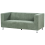 Beliani Sofa 3 Seater FLORO Chenille Light Green 4