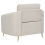 Beliani Armchair TROSA Fabric Light Beige 3