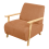 Beliani Armchair LESJA Fabric Orange 6