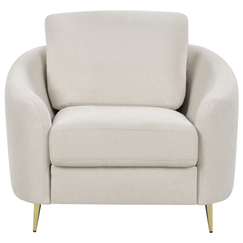 Beliani Armchair TROSA Fabric Light Beige 1