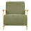 Beliani Armchair LESJA Fabric Green 6