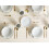 Beliani Set of 16 Dinnerware NETTLE Stoneware Off-White 2