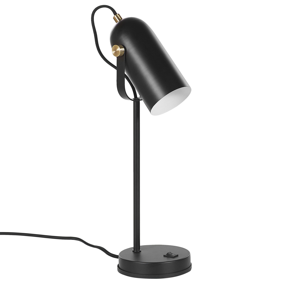Desk Lamp TYRIA Adjustable Metal Black