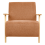Beliani Armchair LESJA Fabric Orange 4