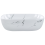 Beliani Countertop Basin HOPI 470 x 340 mm Ceramic White Marble 4