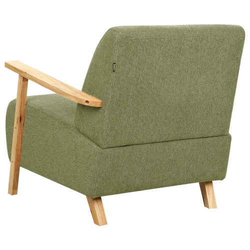 Beliani Armchair LESJA Fabric Green 2
