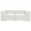 Beliani Modular Sofa 2 Seater FALSTERBO Corduroy Off-White 2