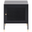 Beliani Bedside Table OSSETT Metal Black 5