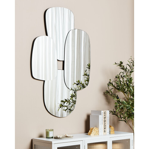 Beliani Wall Mirror VOUZON 80 cm 120 cm Silver 1