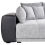 Beliani Sofa 4 Seater TORPO Fabric Grey 6