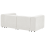 Beliani Modular Sofa 2 Seater FALSTERBO Corduroy Off-White 10