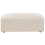 Beliani Ottoman HELLNAR Velvet Light Beige 4