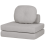 Beliani Single Sofa Bed OLDEN Fabric Light Grey 2