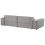 Beliani HELLNAR 3 Seater Modular Corner Sofa Right Hand Grey Fabric 5