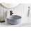 Beliani Countertop Basin GUDAR  370 mm Ceramic Grey Concrete Effect 2