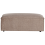 Beliani Ottoman HELLNAR Fabric Light Brown 2